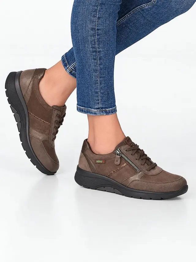Mephisto/Sano Sneakers Γυναικείο δέρμα Nubuck Καφέ SAN/IZAE ICE/BROWN - 36 2