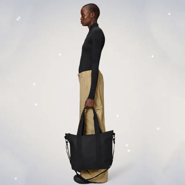 Αδιάβροχη Τσάντα Rains Tote Bag Mini 14160-Black Μαύρο - ONESIZE 2
