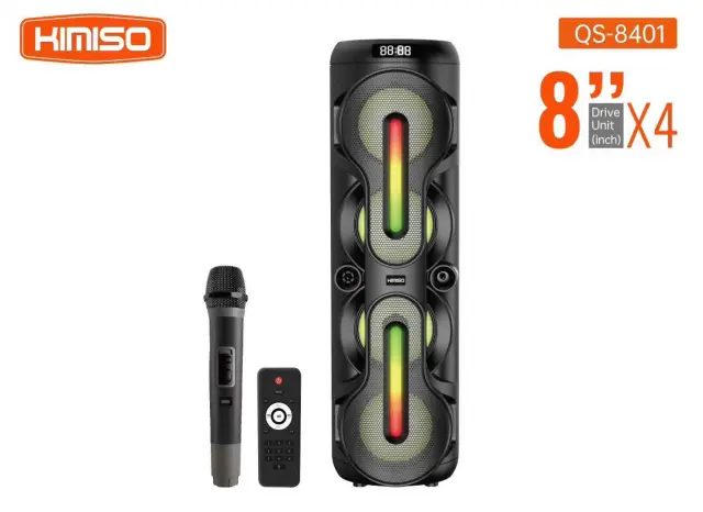 Φορητό ηχείο subwoofer με μικρόφωνο Karaoke - QS-8401 - 260431 2