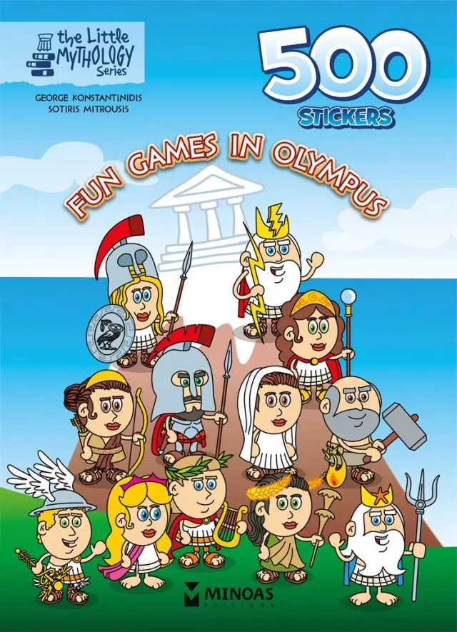 500 stickers: Fun games in Olympus / Γιώργος Κωνσταντινίδης - Σωτήρης Μητρούσης (Μίνωας)