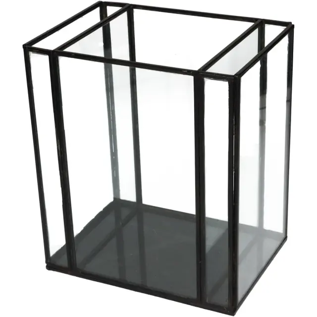Κηροπήγιο Μαύρο Μέταλλο 18x13x21cm 2