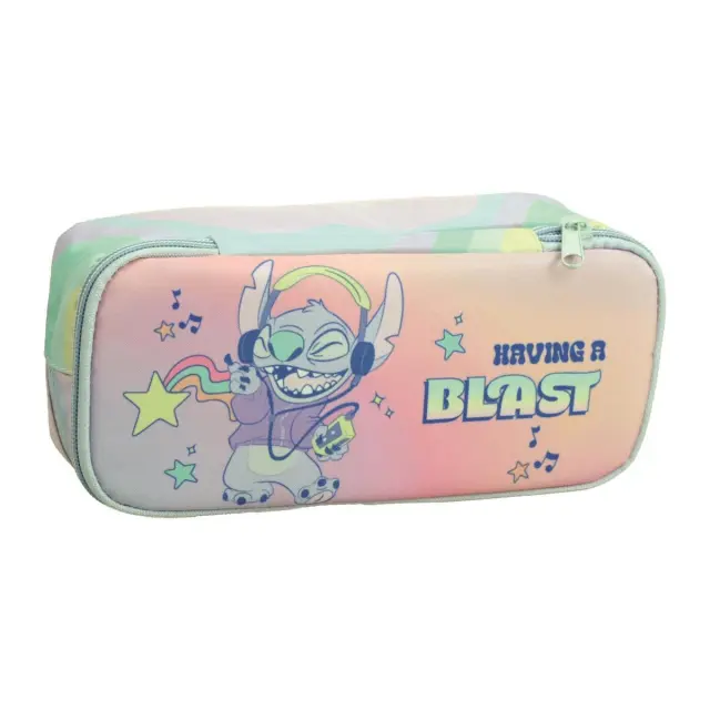 Κασετίνα οβάλ με θήκες Stitch