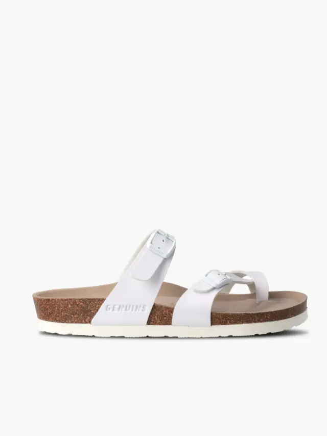 Genuins Πέδιλα Γυναικείο HT Άσπρο GEN/DUBLIN VEGAN G104378 WHITE 2