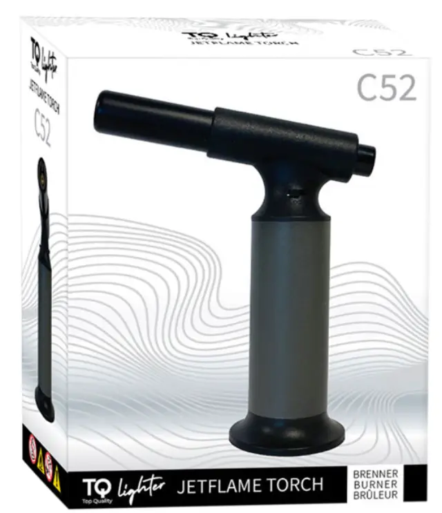 TQ Jet Αναπτήρας Αντιανεμικός - Jet Flame Black 15cm 2