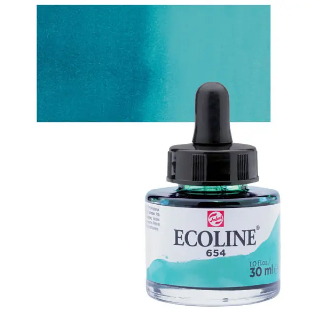 Μελάνι Talens Ecoline - 654 Fir Green - 30ml