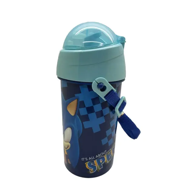Gim Παγούρι Πλαστικό με Καλαμάκι 500ml Sonic Classic (572-51209) 2