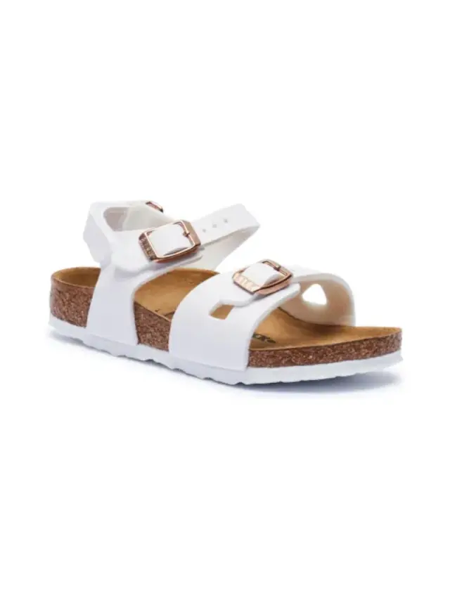 Birkenstock Πέδιλα Παιδικό Birko-Flor(ανθεκτικό υλικό της Birkenstock-επιτρέπει την επαφή με το νερό) Άσπρο BIR/RIO KIDS 1029454 WHITE 2