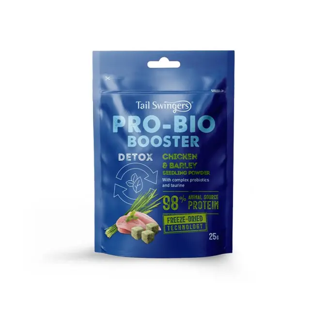 Tail Swingers Freeze Pro-Bio Booster Λιχουδιές με Κοτόπουλο & Κριθάρι 25gr
