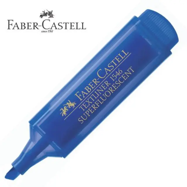 Μαρκαδόρος Υπογράμμισης Faber Castell 1546 Μπλε 154652