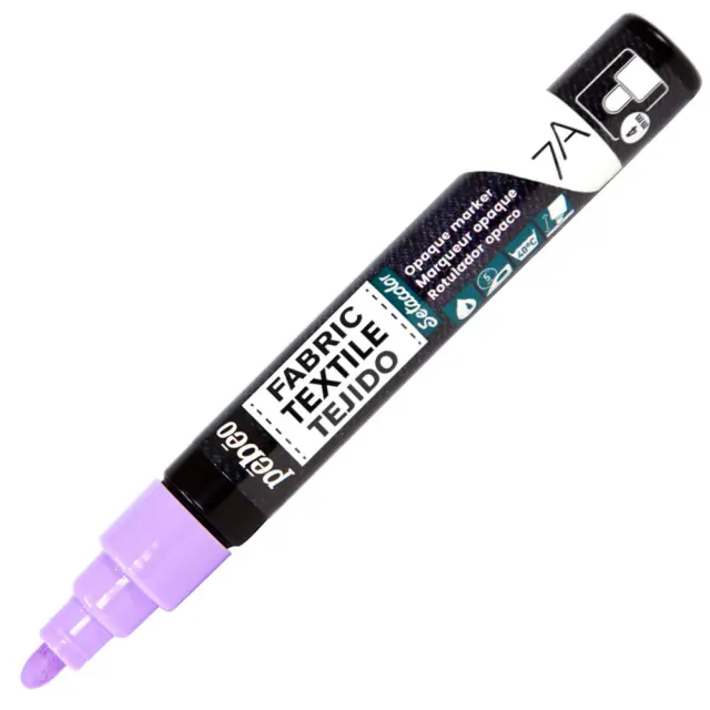 Pebeo Μαρκαδόρος Υφάσματος Καλυπτικός Μύτη 4mm - 53 Pastel Violet