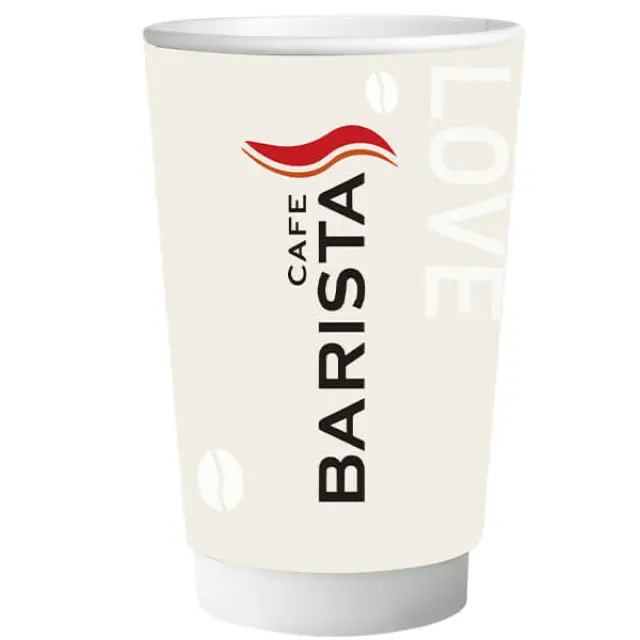 Ποτήρι Χάρτινο Barista Double Wall 12oz-14oz 25τεμ.