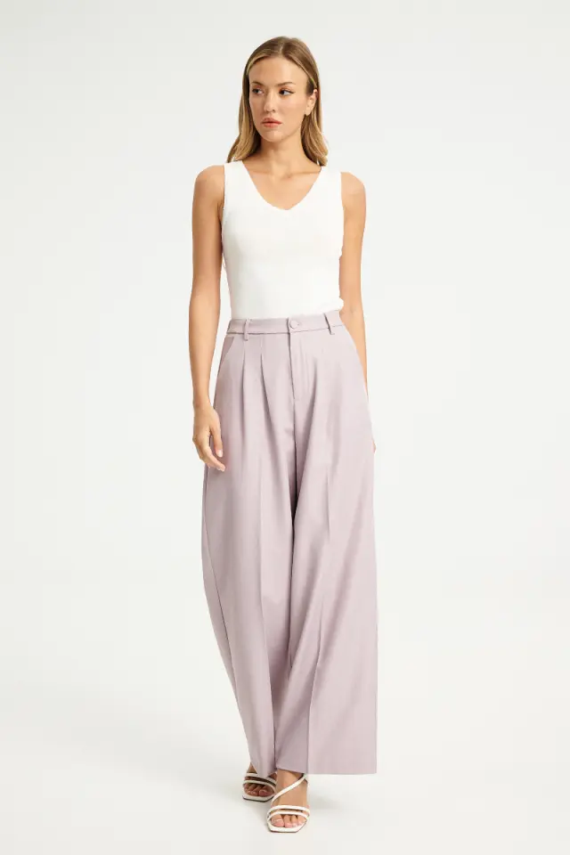 Παντελόνι με Διπλές Πιέτες LALLA TROUSERS - XS 3
