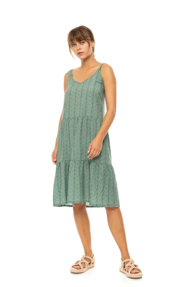 Beachwear B587 Jungle Green Pink Label