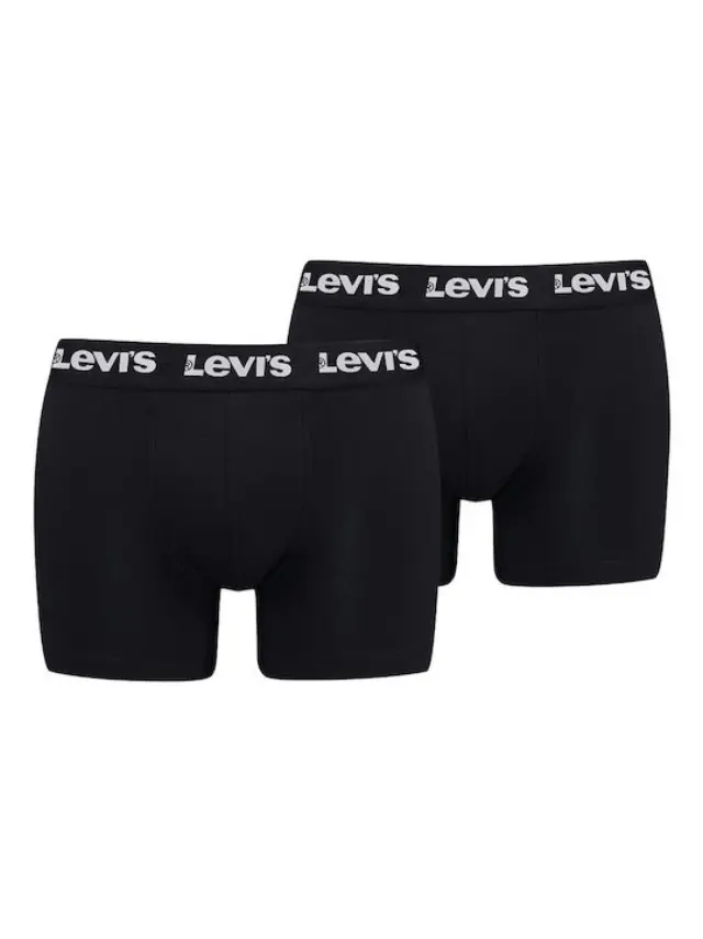 Levi's Repeat Logo Boxer Brief 2-Pack Μαύρο Black