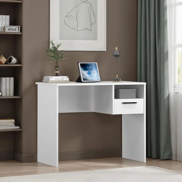 Γραφείο CMS-105-BB Λευκό 90x75x52cm 2