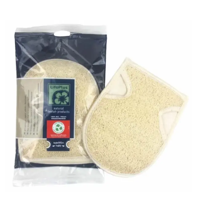 LifoPlus Γάντι Λούφας Μπάνιου Αμφιδέξιο 100% Bio & Vegan