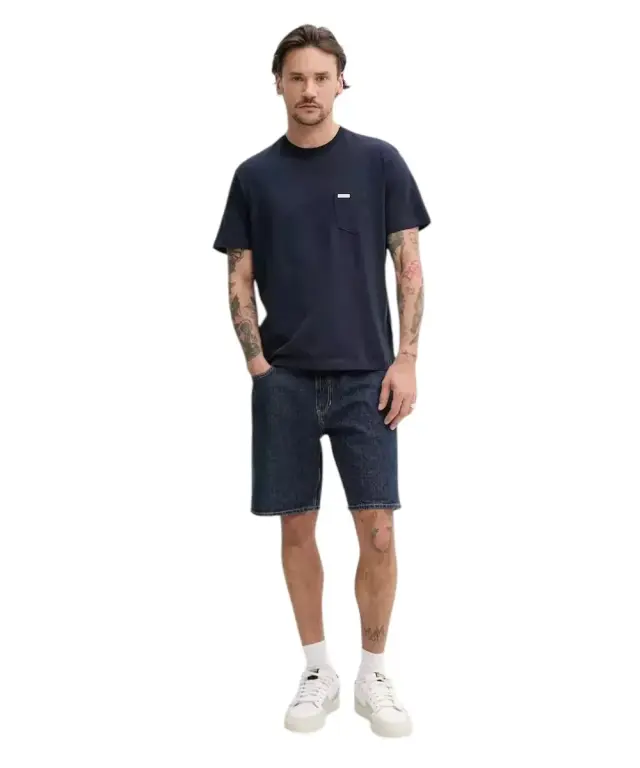 Guess - Ανδρικό T-shirt Essential Logo Regular Fit M5RI74K8FQ4-A71W Μπλε 2