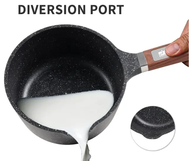 Γαλατιέρα αντικολλητική με καπάκι - 1.45L - CA005-A16-Black - DSP - 612432 3