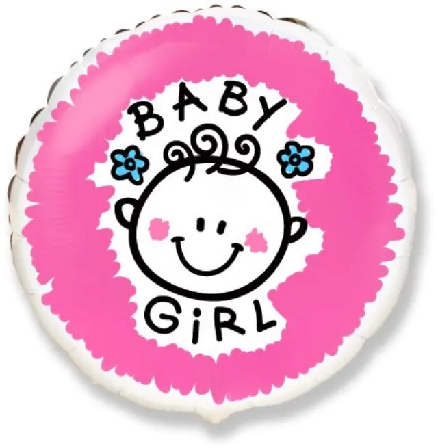 Μπαλόνι Φοιλ 18 Baby Girl / 46 εκ Ασυσκεύαστο