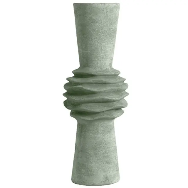 Βάζο κεραμικό πράσινο 18x18x47,5cm Espiel TOF259
