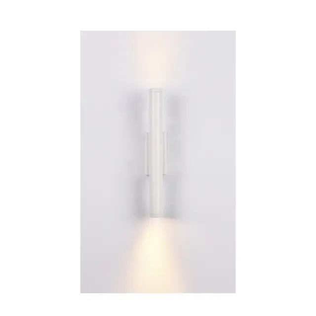 Inlight Επιτοίχιο φωτιστικό LED 2*5W 3000K σε λευκ΄ή απόχρωση απο αλουμίνιο D:30x6cm (43061-White) 2