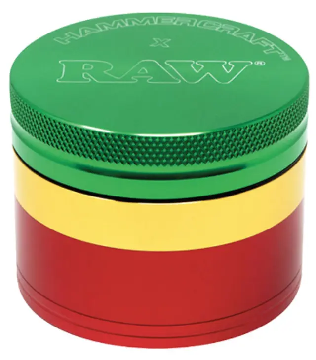 Hammercraft X RAW Grinder Τρίφτης Αλουμινίου Small 51mm - 4 Parts Rasta