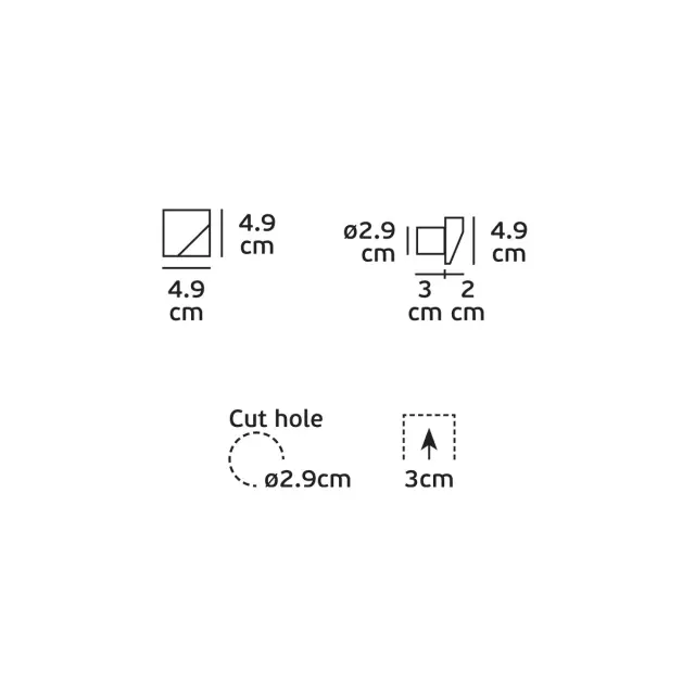 Square 04224/W/C Φωτάκι νυκτός led λευκό 4000k Άσπρο 3