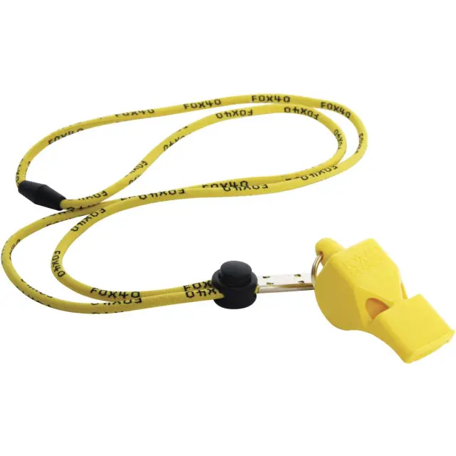 Σφυρίχτρα FOX40 CLASSIC SAFETY Κίτρινη Με Κορδόνι 2
