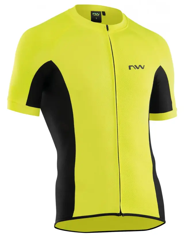 ΜΠΛΟΥΖΑ NORTHWAVE FORCE FULL ZIP ΚΟΝΤΟ ΜΑΝΙΚΙ SS22-23 - ΚΙΤΡΙΝΟ FLUO - MEDIUM