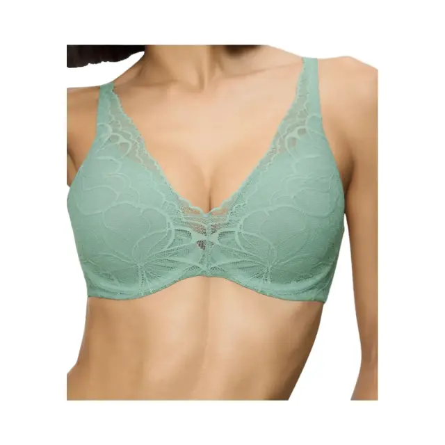 Triumph Γυναικείο Σουτιέν Body Make-Up Illusion Lace WP, Χρώμα Misty Turquoise 3