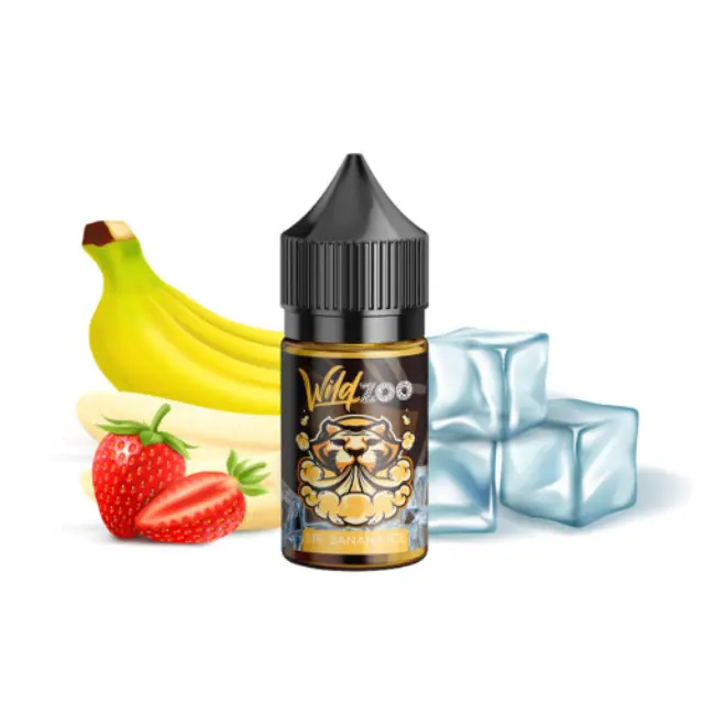 Strawberry Banana Ice 10ml (30ml) - Wild Zoo Flavorshots