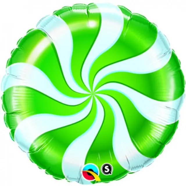 Φοιλ 18 Στρογγυλό Candy Swirl Green - Καραμέλα Πράσινη