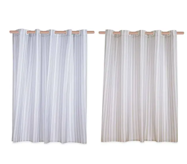 ΚΟΥΡΤΙΝΑ ΜΠΑΝΙΟΥ SATTI 180X180 NEF-NEF HOMEWARE GREY 2