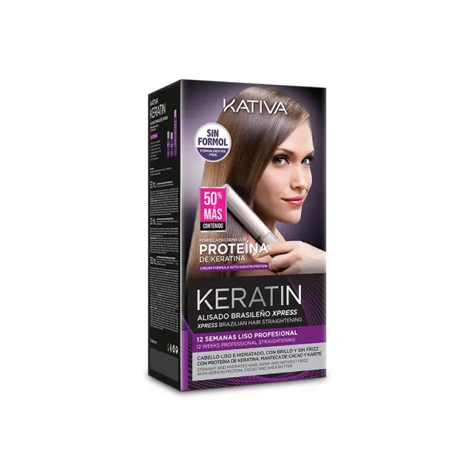 Kativa Xpress Brazilian Straitening Kit - (γρήγορη θεραπεία κερατίνης)