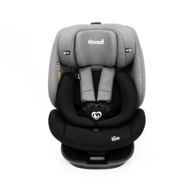Dovadi iGo Κάθισμα Αυτοκινήτου i-Size 40-150cm ISOFIX 360° Black Grey 2