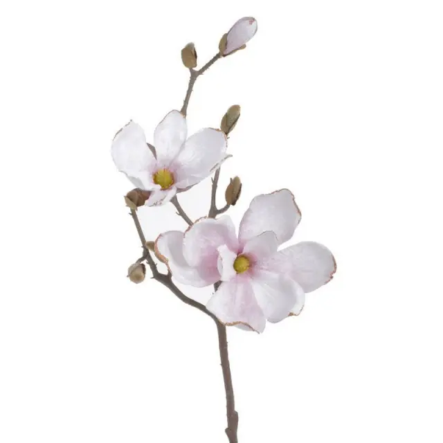 Μανόλια βελούδινη με απαλό glitter 52cm, light pink