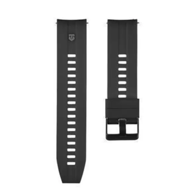 Tactical Λουράκι Σιλικόνης Μαύρο (Universal 22mm)