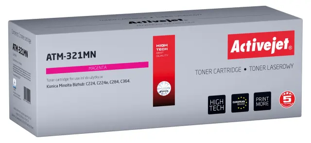 Activejet ATM-321MN Toner (replacement for Konica Minolta TN321M Supreme 25000 pages magenta)