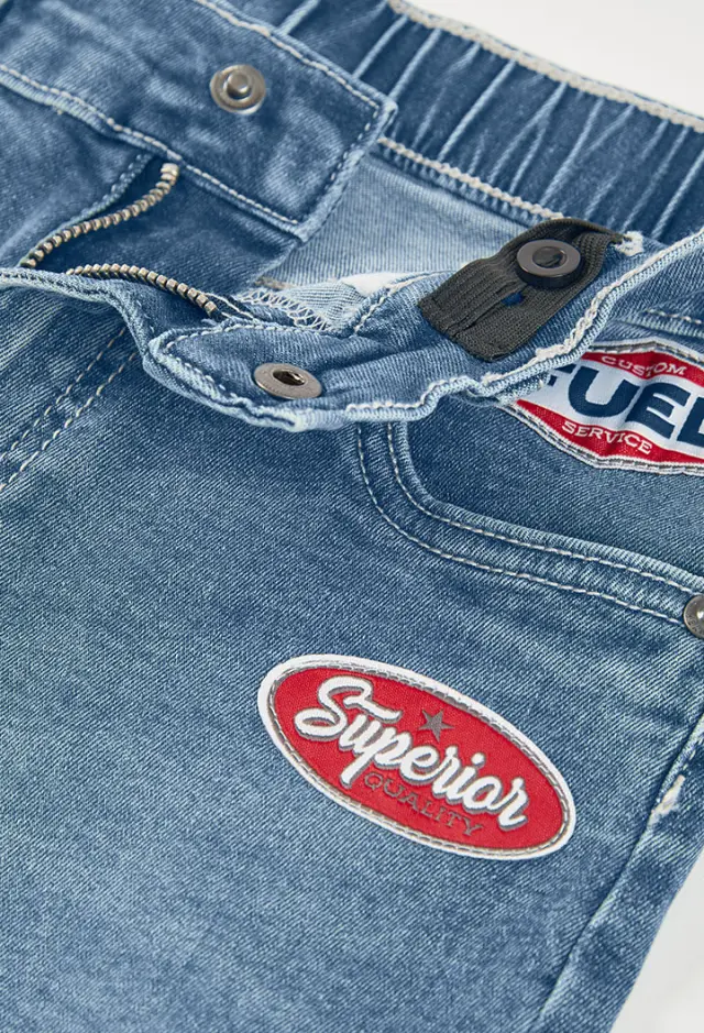 Boboli Stretch denim βερμούδα σορτς για αγόρι 603065-BLUE 3