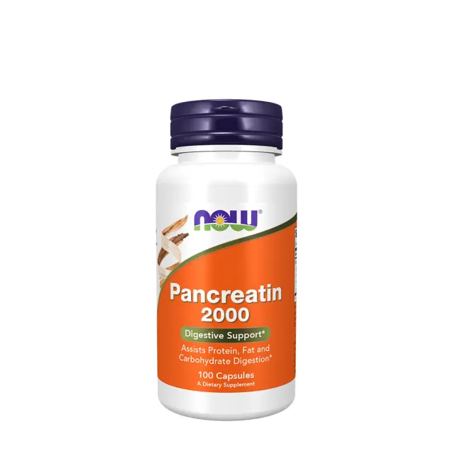 Now Foods Pancreatin 2000 - Digestive Support 100 Capsules