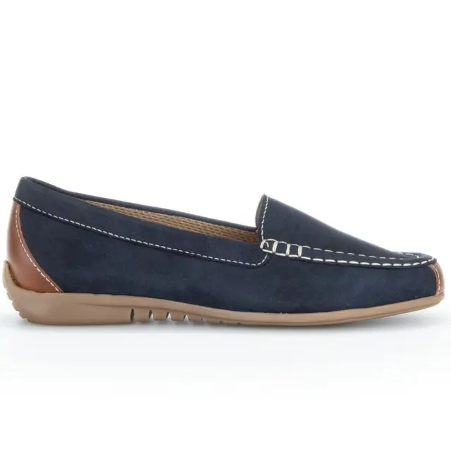 Gabor Μοκασίνια-Loafers Γυναικείο δέρμα Nubuck Μπλέ GAB/44260 16-NIGHTBLUE