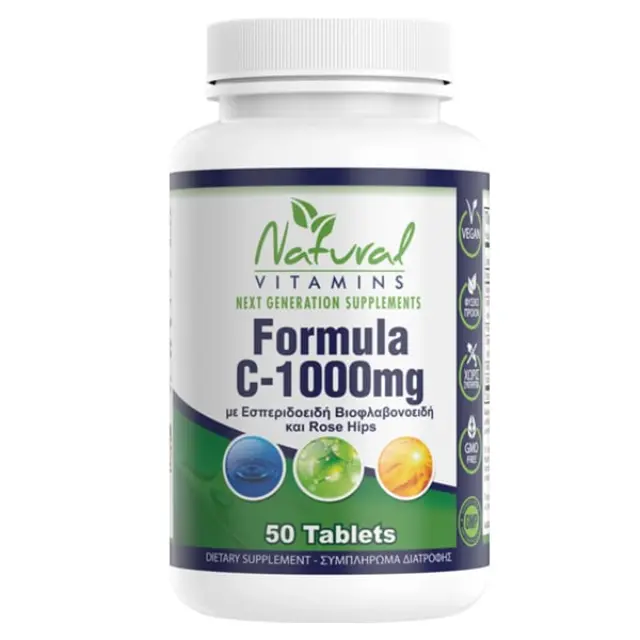 NATURAL VITAMINS Formula C-1000mg with bioflavonoids, 50tabs