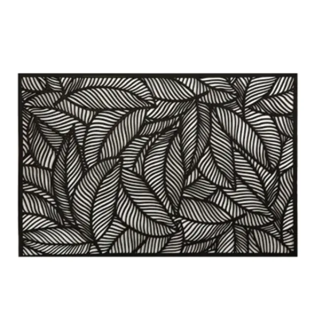 Maxwell & Williams Σουπλά Leaf Pvc 43x30cm Μαύρο