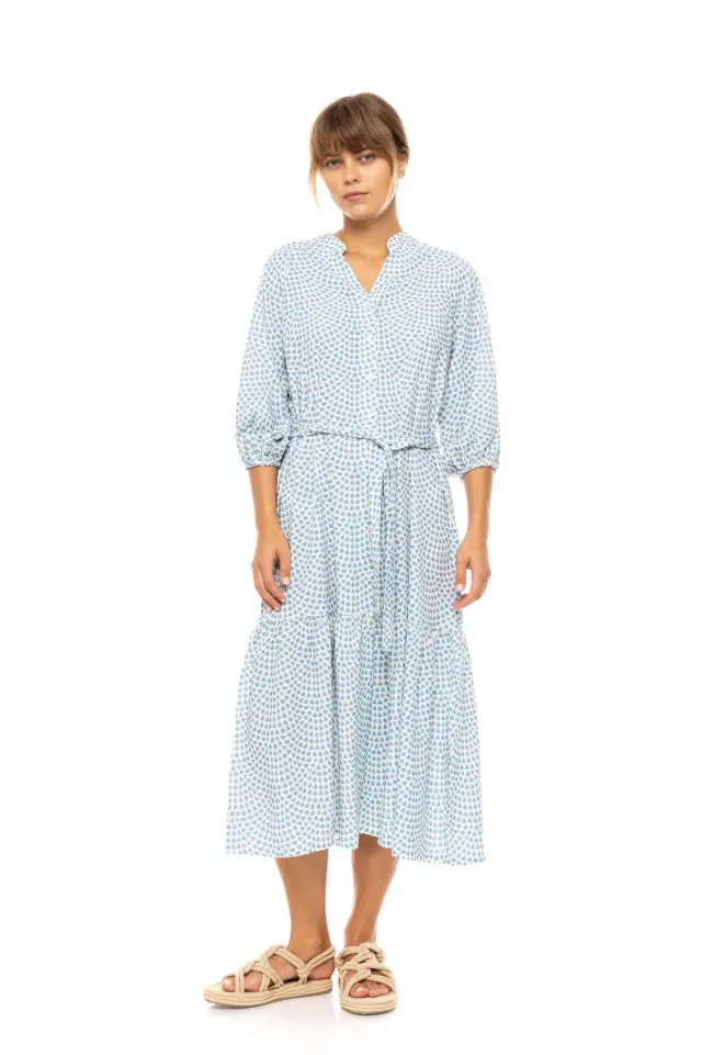 Beachwear B559 Vista Blue-Cream Pink Label