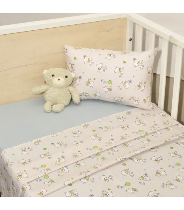 Σετ σεντόνια Κούνιας 3τμχ (110x160) Des.213 Baby Oliver