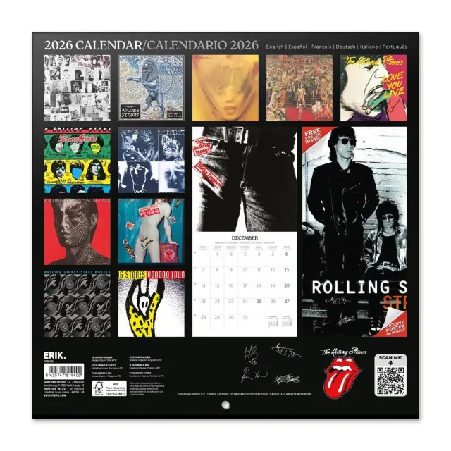 ΗΜΕΡΟΛΟΓΙΟ THE ROLLING STONES 2026 30X30 CALENDAR CP26036 2