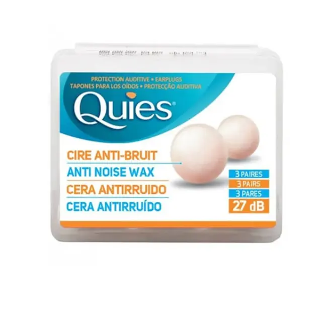 PHARMAQ Quies Anti Noise Wax Earplugs Ωτοασπίδες Κεριού, 3ζευγάρια