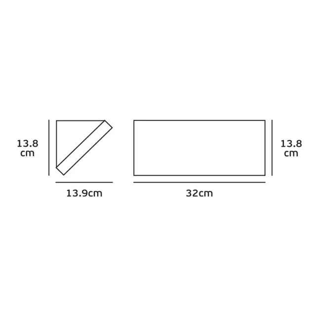 Pam Φωτιστικό Led τοίχου 21W 4000K 2400lm 120° IP65 32x13.8x13.9cm γκρι Άσπρο Γκρί 2