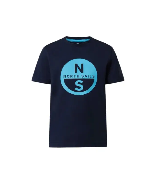 North Sails - Παιδικό Κοντομάνικο Μπλουζάκι T-Shirt Maxi Logo 795225-000-0802 Μπλε Ναυτικό