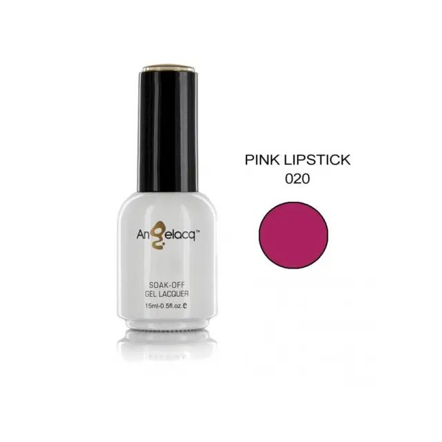 Ημιμόνιμο επαγγελματικό βερνίκι ANGELACQ 15ML - 0.5FL.OZ 020 Pink Lipstick